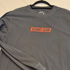 FLIGHT CLUB NYC Men's BlackLong Sleeve Tee